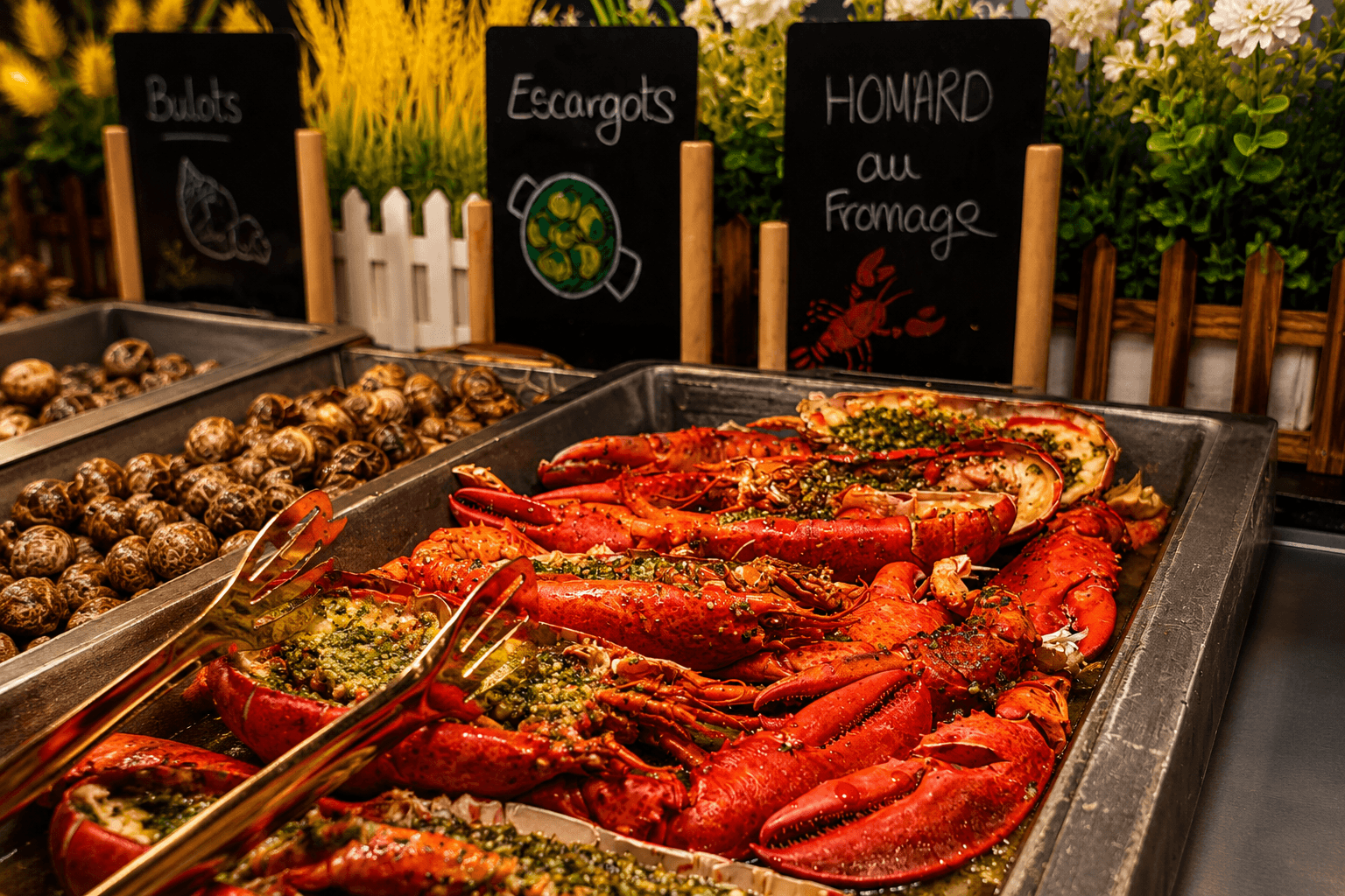Homard au fromage — fruits de mer buffet à volonté Bordeaux