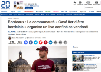 Article de 20 Minutes sur Gavé Fier